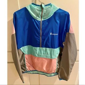 Cotopaxi unisex windbreaker (mint/royal/gray/pink)